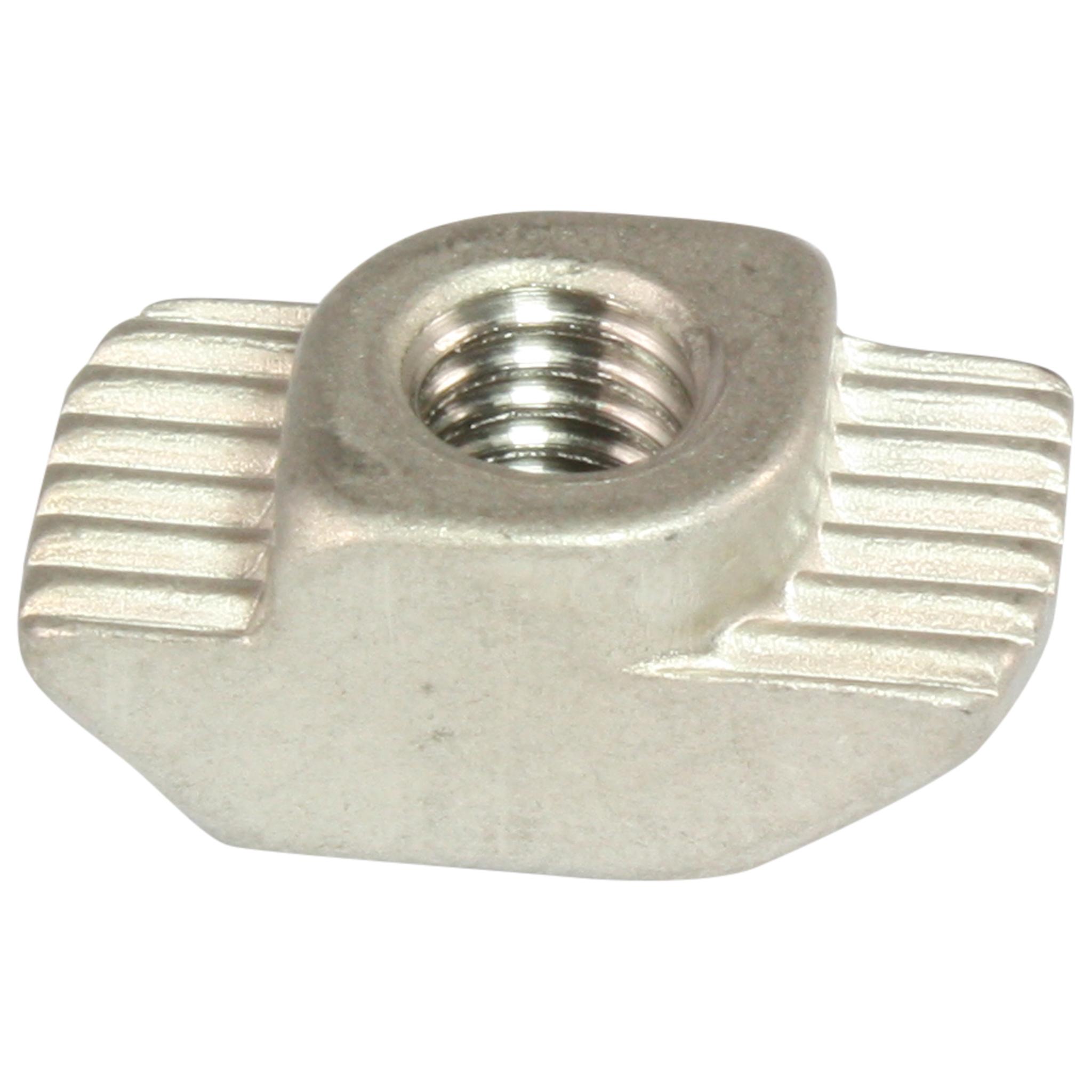 Hammermutter M6, Nut 10, Typ B, mit Steg, Edelstahl, blank Hammermutter M6, Nut 10, Typ B, mit Steg, Edelstahl, blank