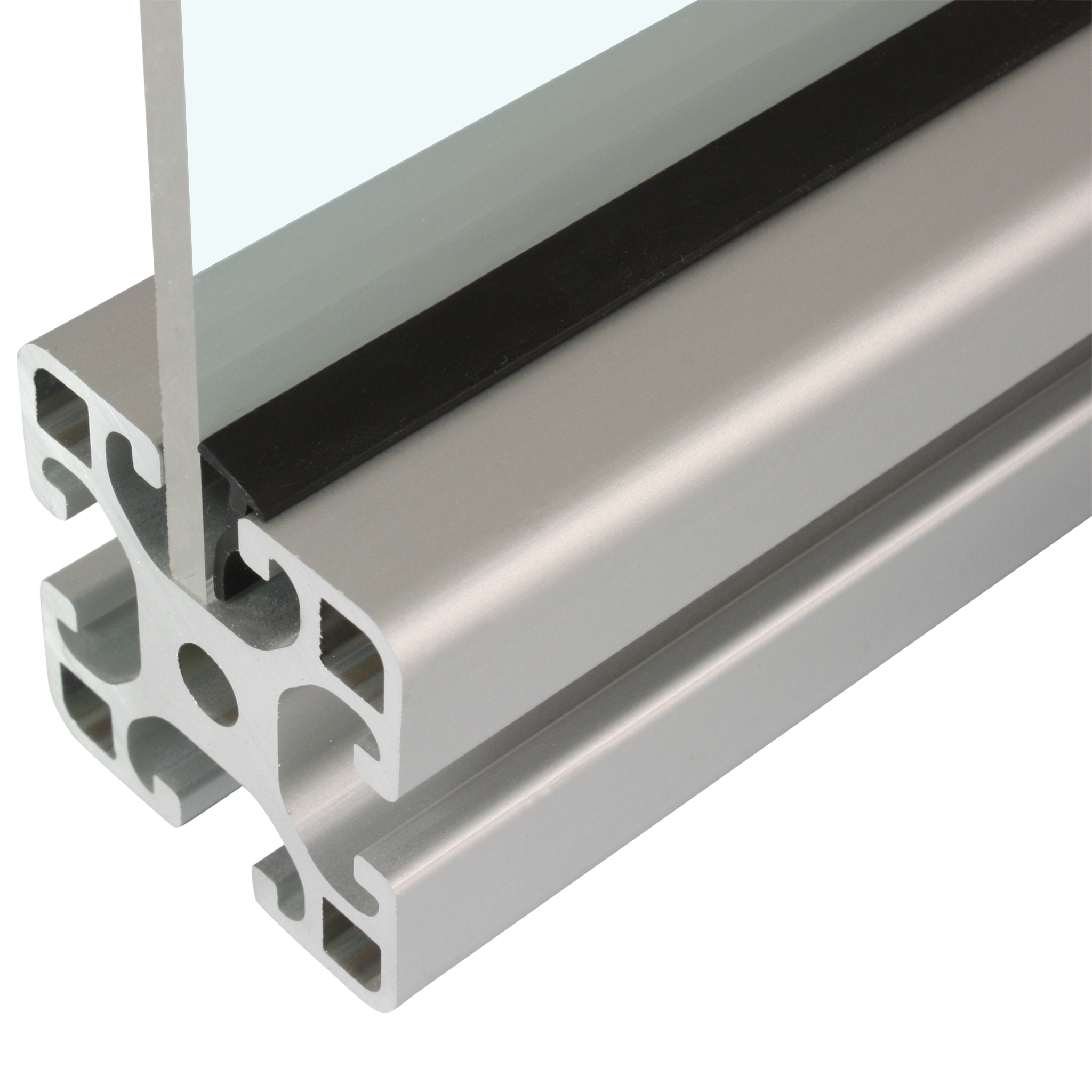 Plug-In Profile, 7x14x1000, Plastic PP + TPE, black