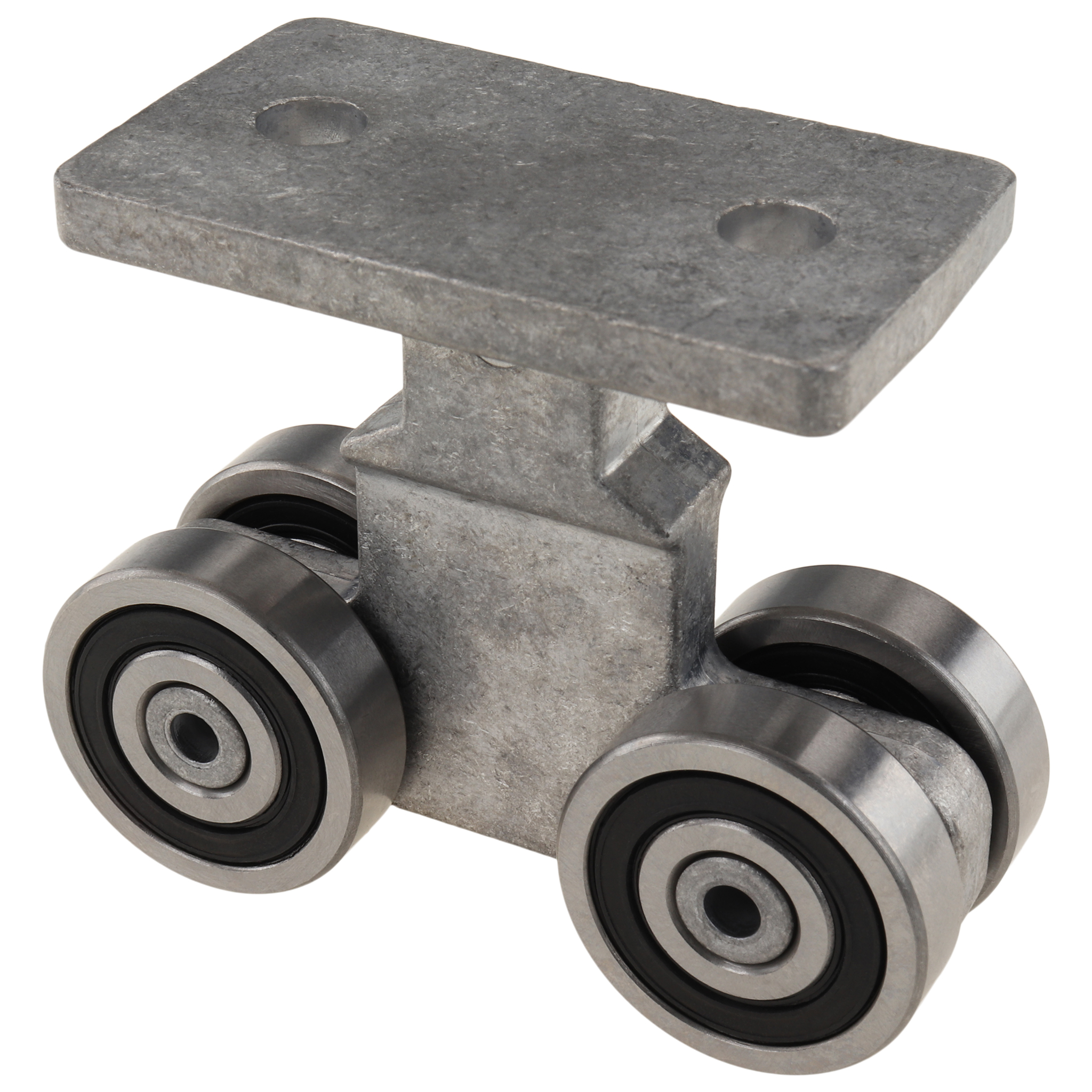 Trolley, 82x68x38, Aluminum die-cast, blanc, aluminum colored