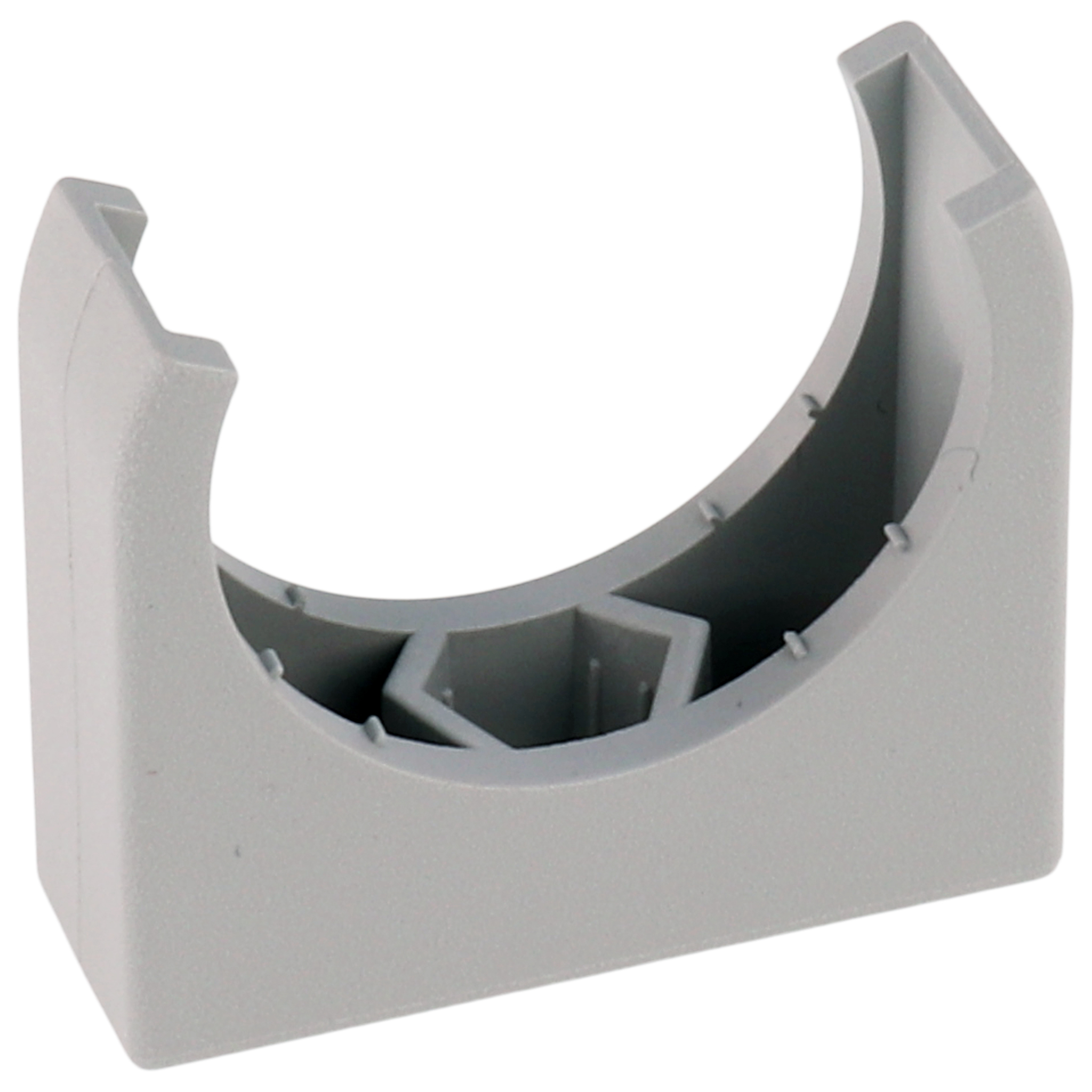 Clip, Panel Clip, 38x38x13.5, Plastic PA glass ball reinforced, grey