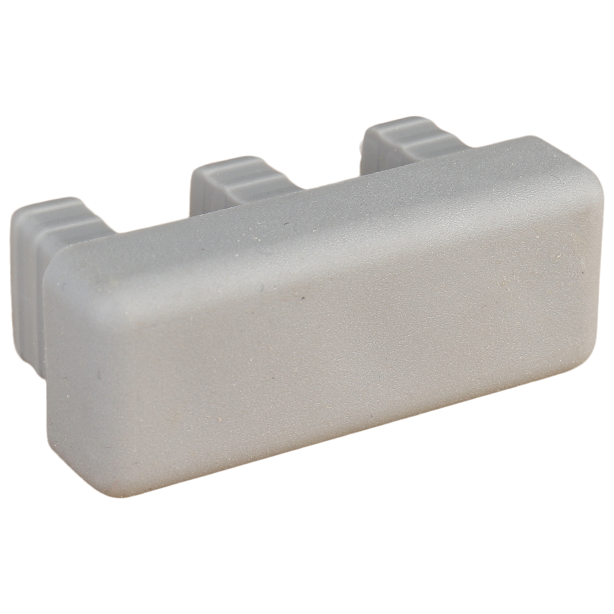 Cover Cap for Side and Corner Protection Profile, 40x16x20, Plastic TPE, grey