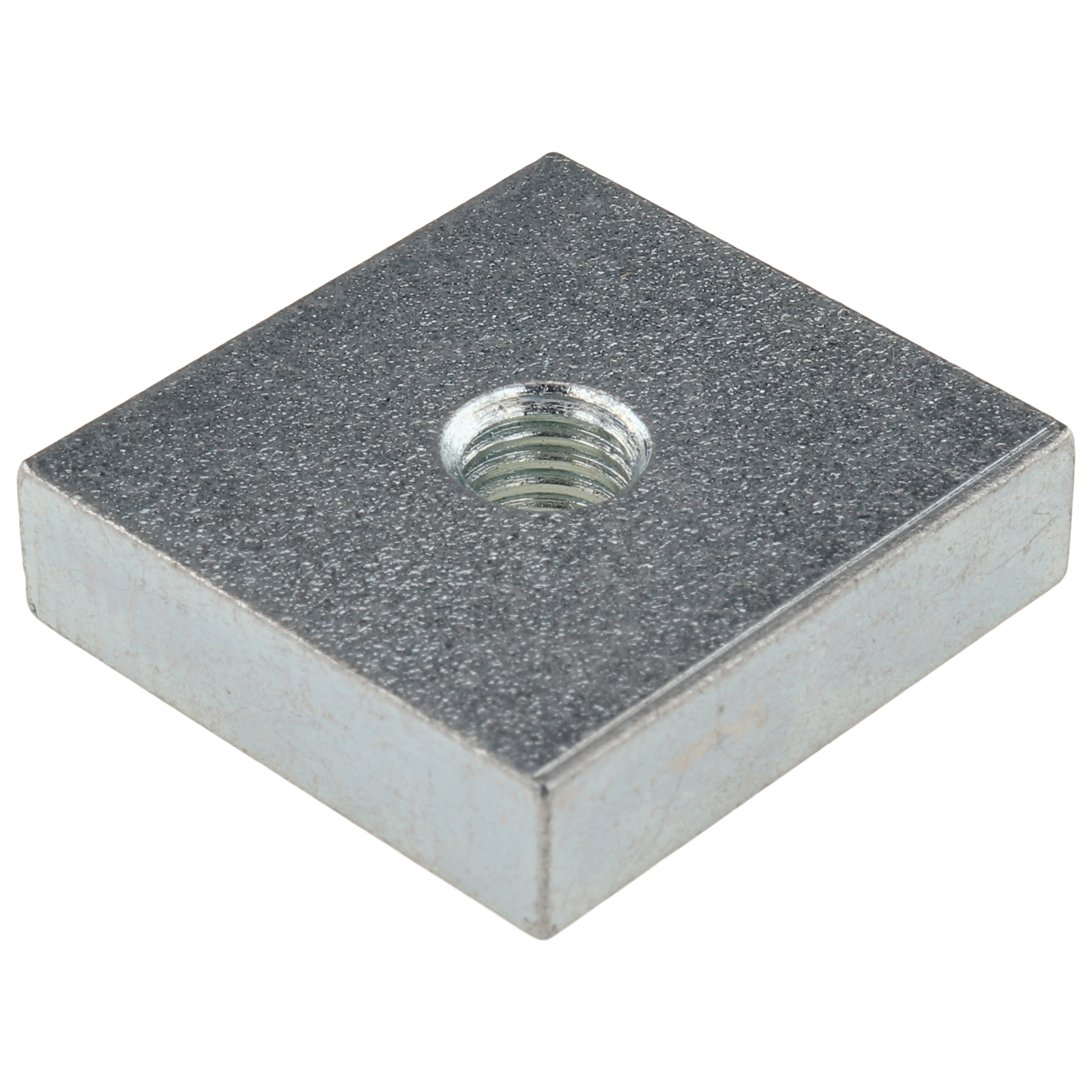 Gewindeplatte M8, 32x30x8, Stahl, verzinkt Gewindeplatte M8, 32x30x8, Stahl, verzinkt