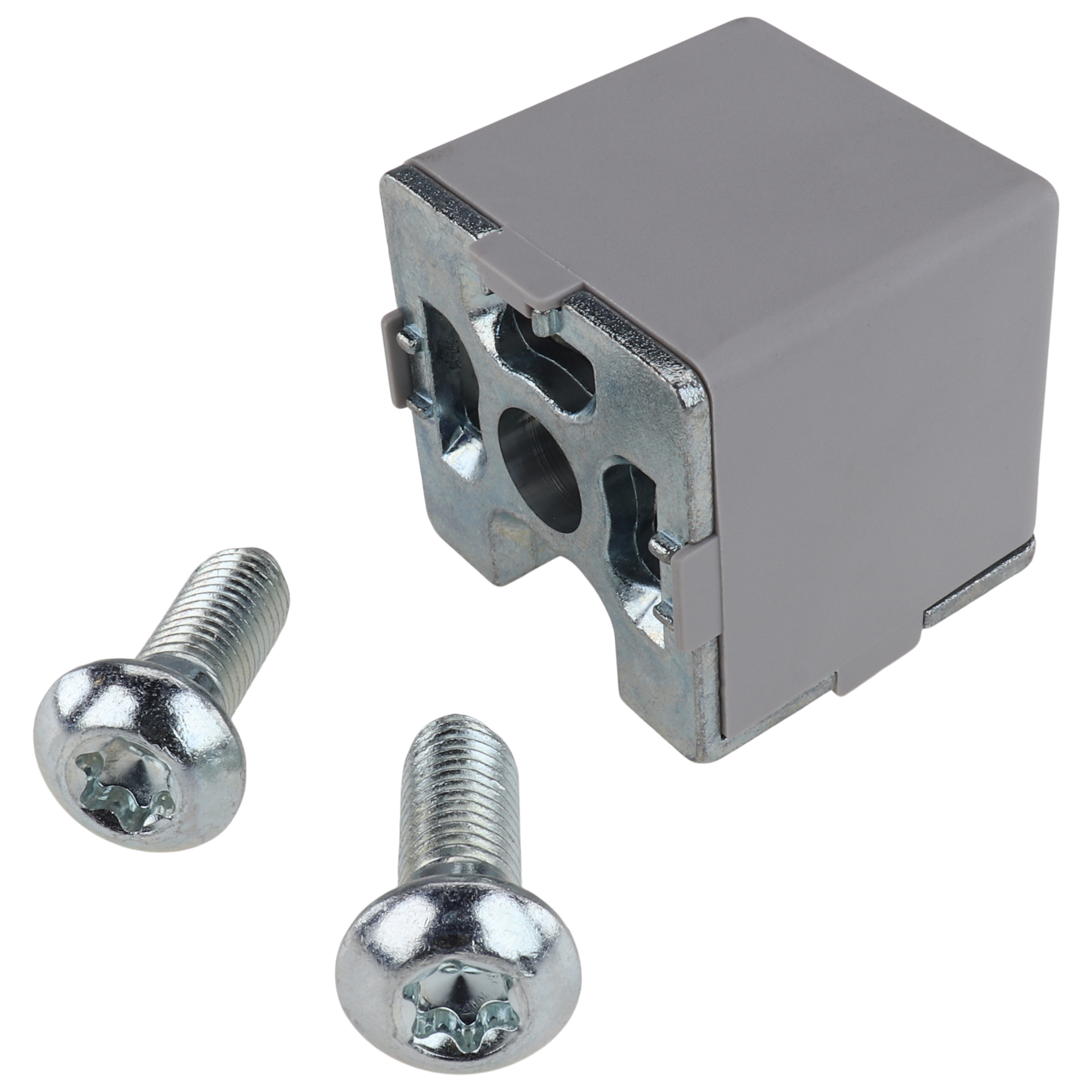 Winkel, 45x45x45, Zink-Druckguß, verzinkt, grau