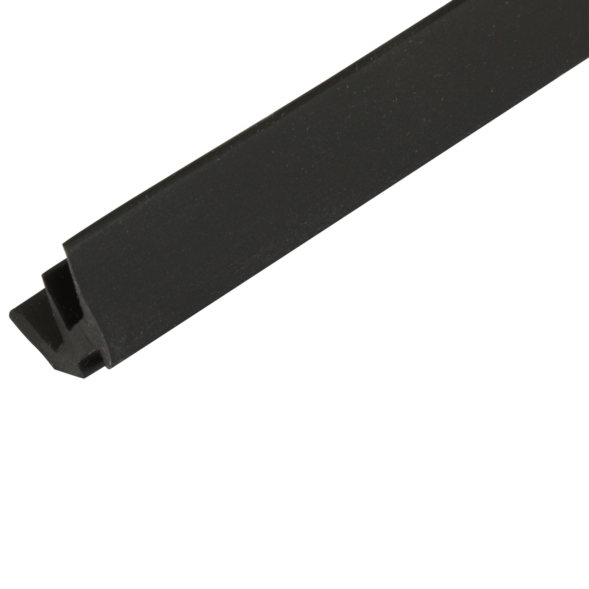 Plug-In Profile, 11.8x18x1000, Plastic TPE, black