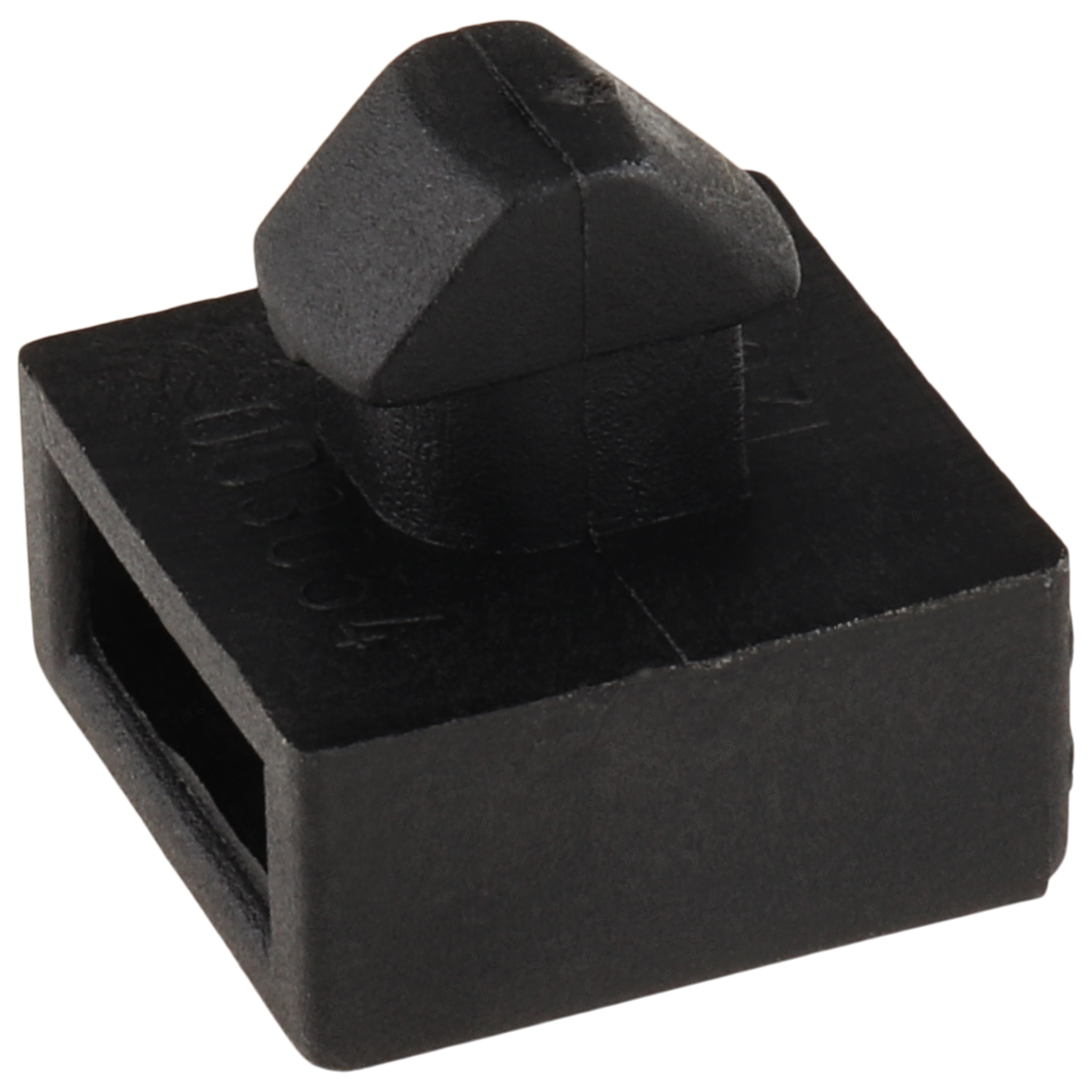 Kabelhalteblock, Kabelbinderblock, 19x19x19, Kunststoff PA glasfaserverstärkt, roh, schwarz Kabelhalteblock, Kabelbinderblock, 19x19x19, Kunststoff PA glasfaserverstärkt, roh, schwarz
