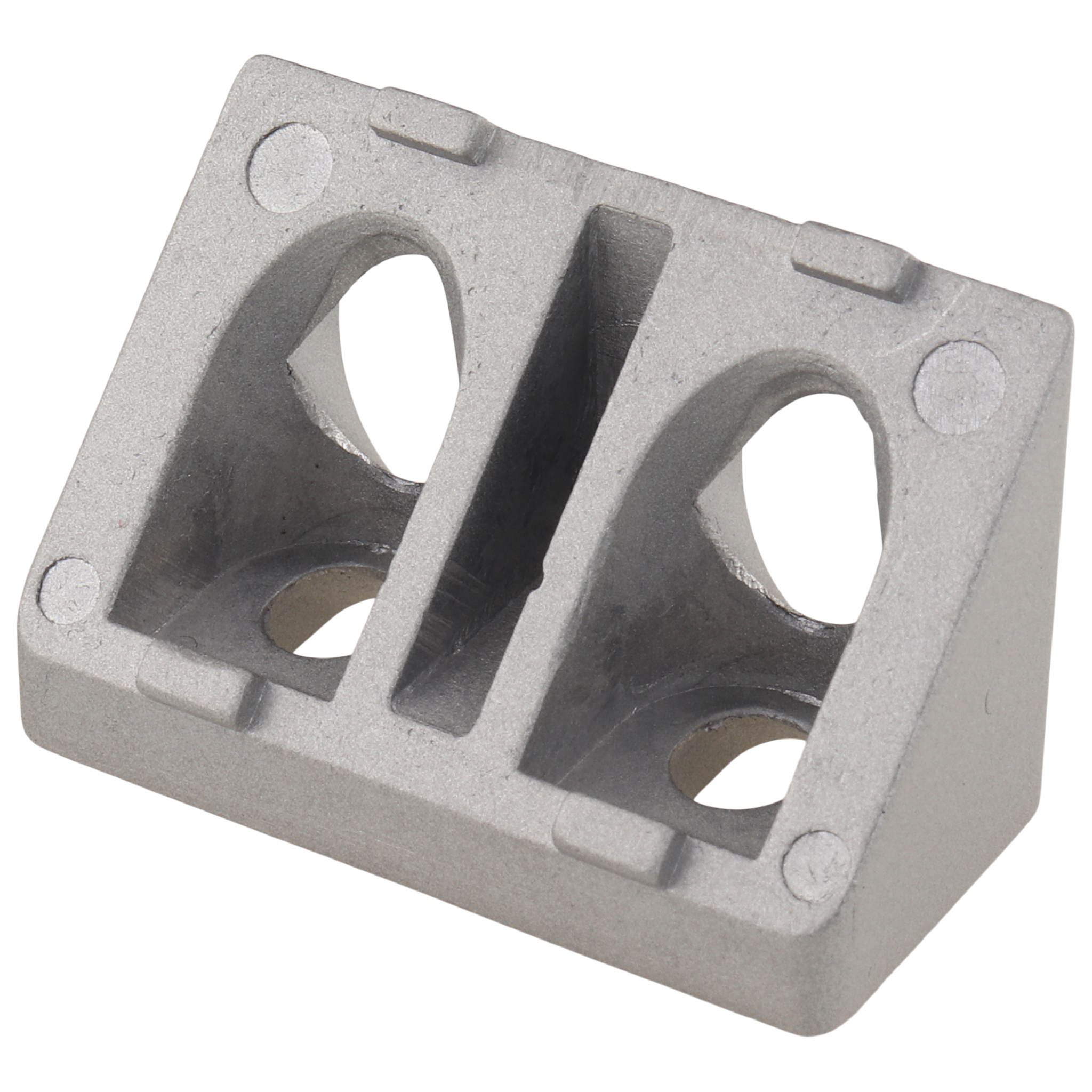 Connector, Angle Connector 45°, 40x20x20, Aluminum die-cast, powder-coated, aluminum colored