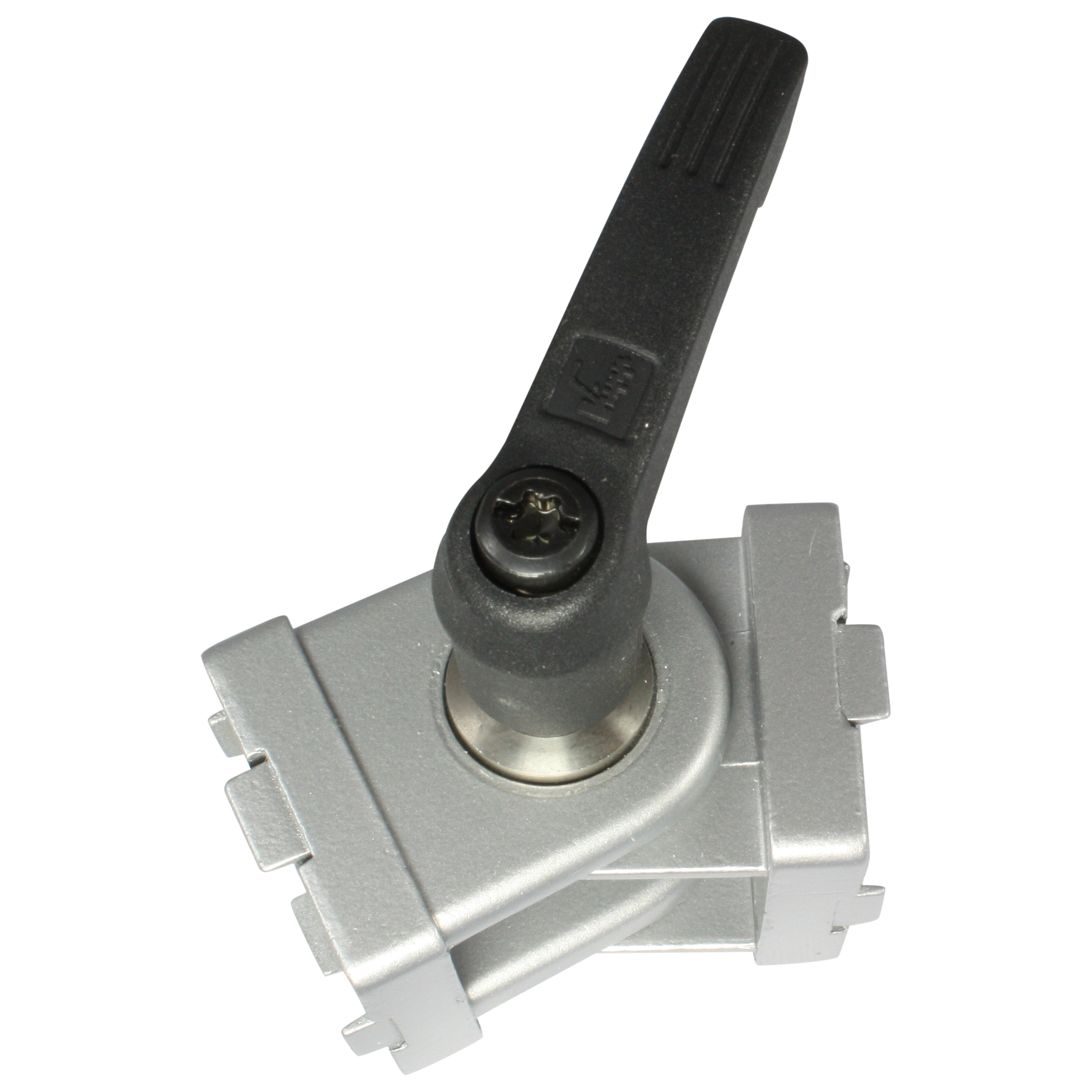 Pivot Joint, 30x30x45, Zinc die-cast, powder-coated, aluminum colored