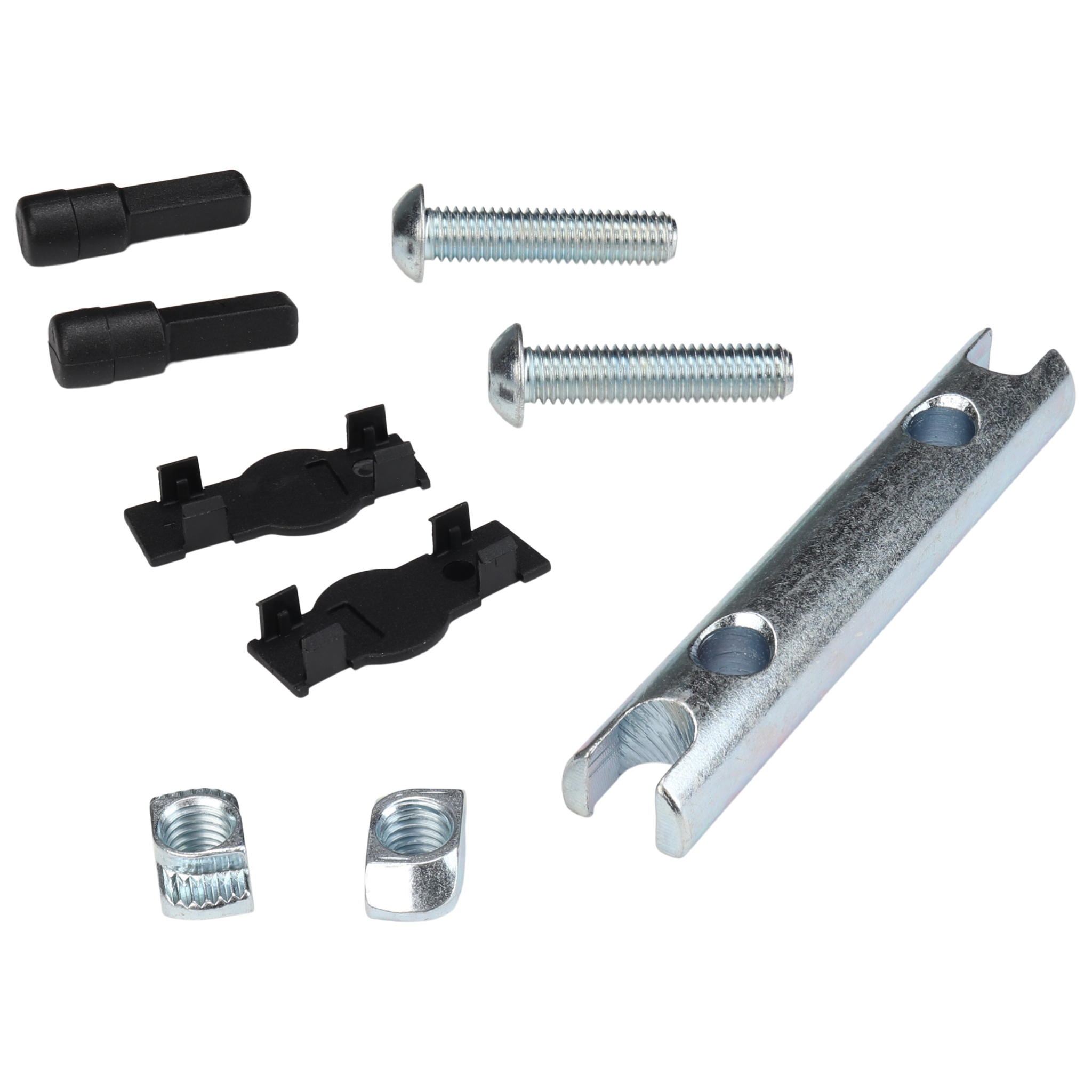 Bolt Connector, 97x17x12, Steel, zink plated
