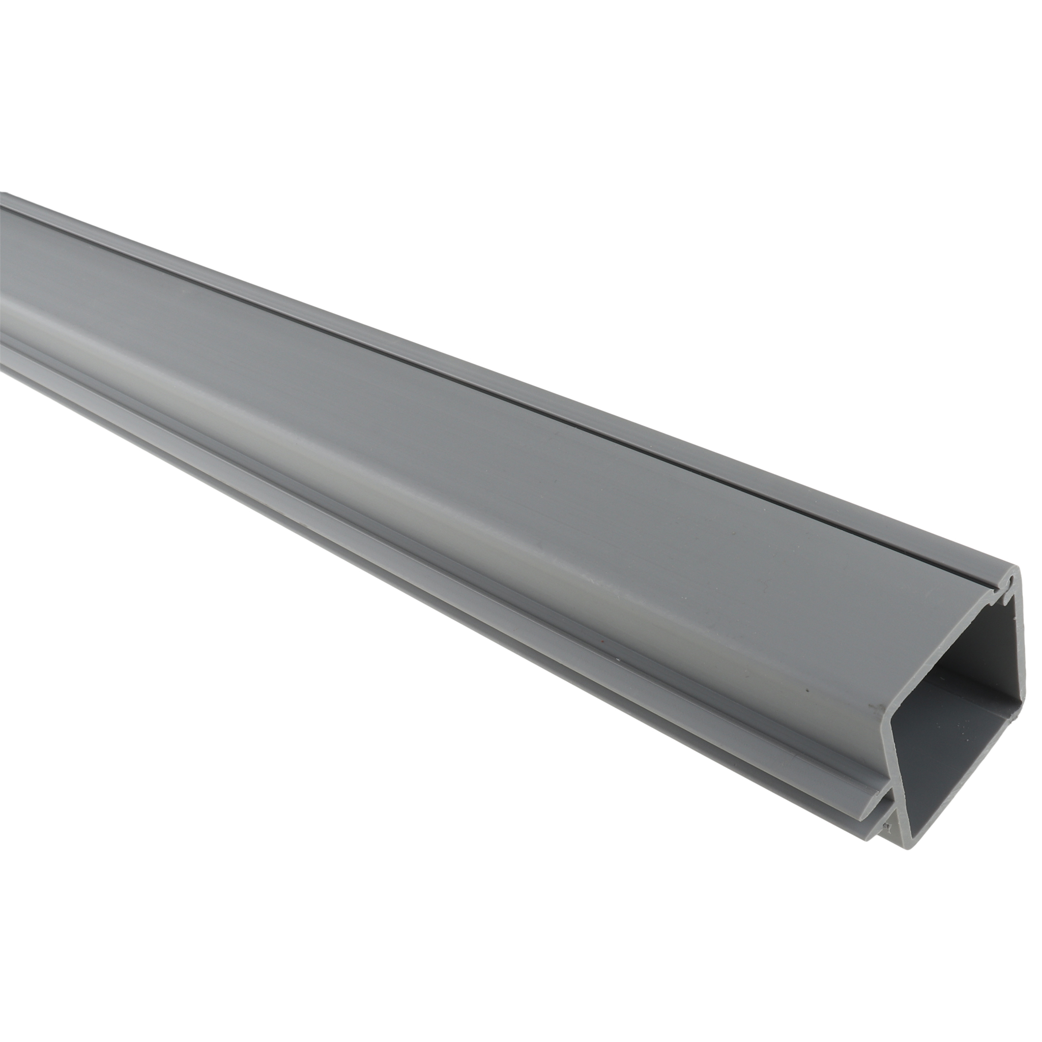 Cable Fixation Block, Conduit Profile, 2000x38x38, Plastic PVC, raw, grey