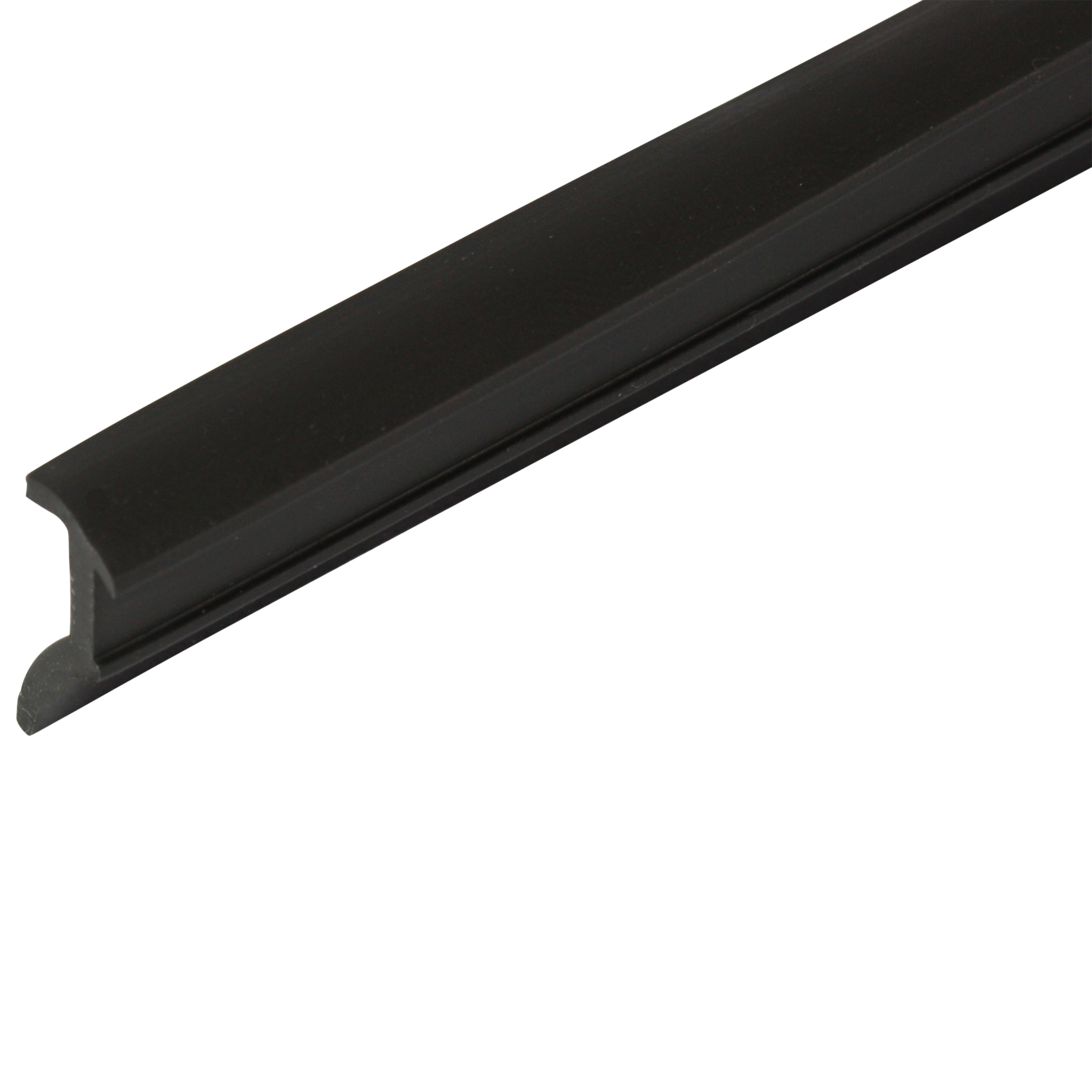 Plug-In Profile, 7x14x1000, Plastic PP + TPE, black