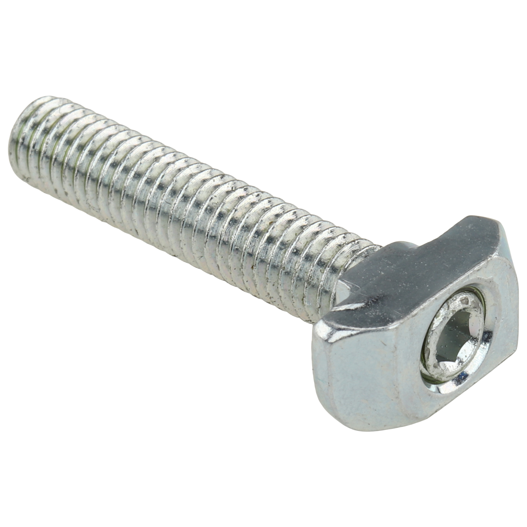 Hammerschraube M6x30, Nut 8, Typ B, mit Steg, Stahl, verzinkt Hammerschraube M6x30, Nut 8, Typ B, mit Steg, Stahl, verzinkt