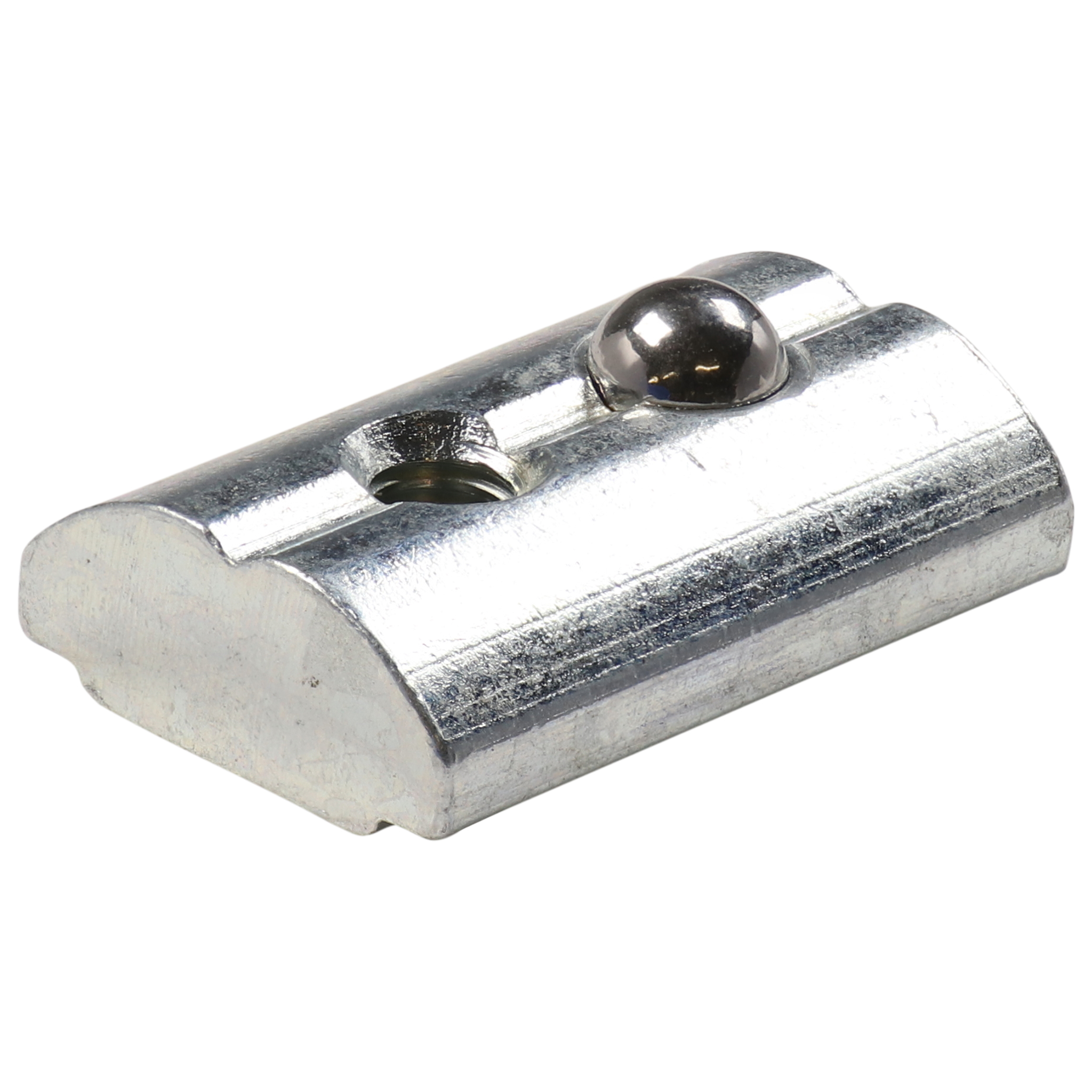 T-slot Nut M4, Slot 10, self-aligning, Steel, zink plated