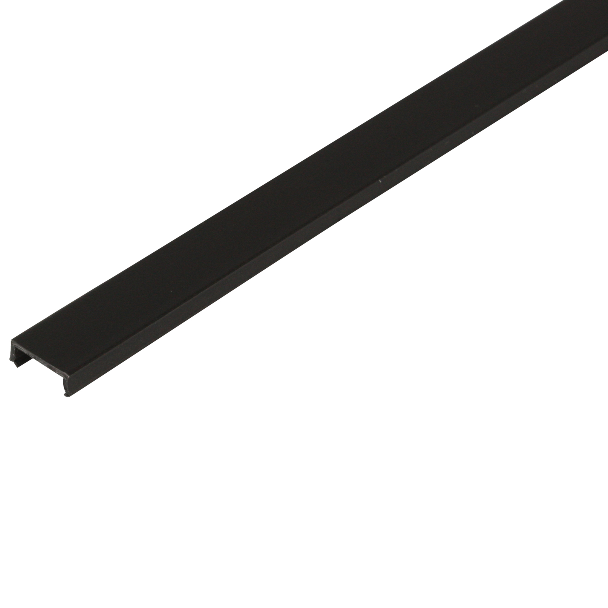 Cover Profile Strip, 8.8x3.9x1000, Plastic PP, black