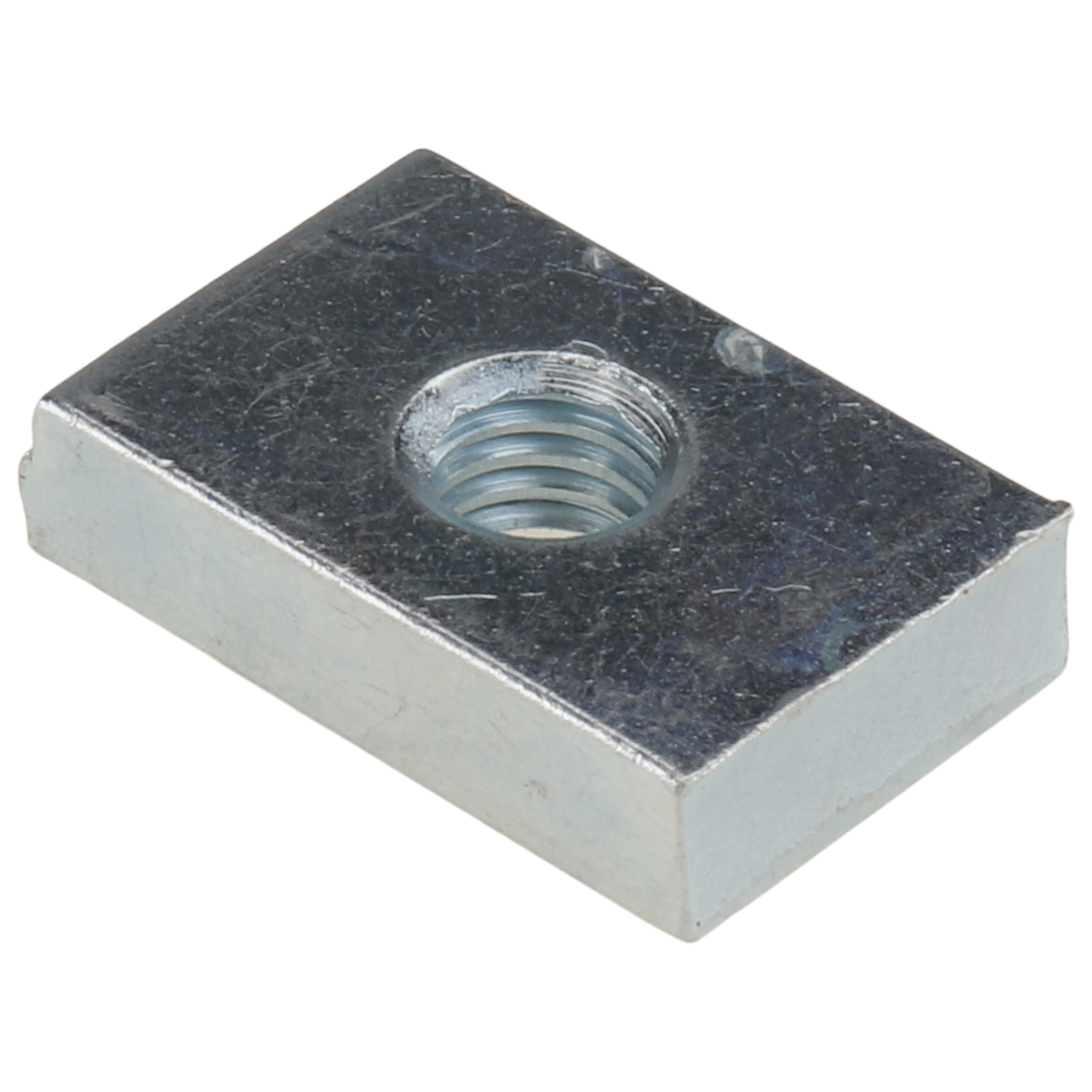 Gewindeplatte M6, 20x13x5, Stahl, verzinkt Gewindeplatte M6, 20x13x5, Stahl, verzinkt