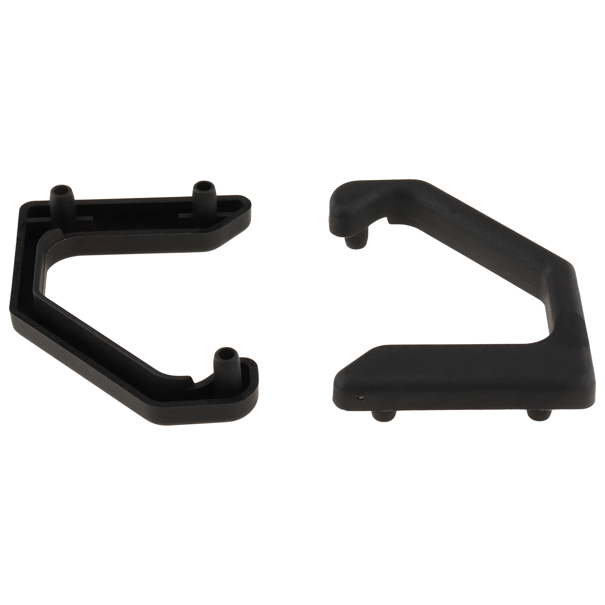 Cover Cap For Strip Handle, 30x4x40, Plastic PA reinforced, blanc, black