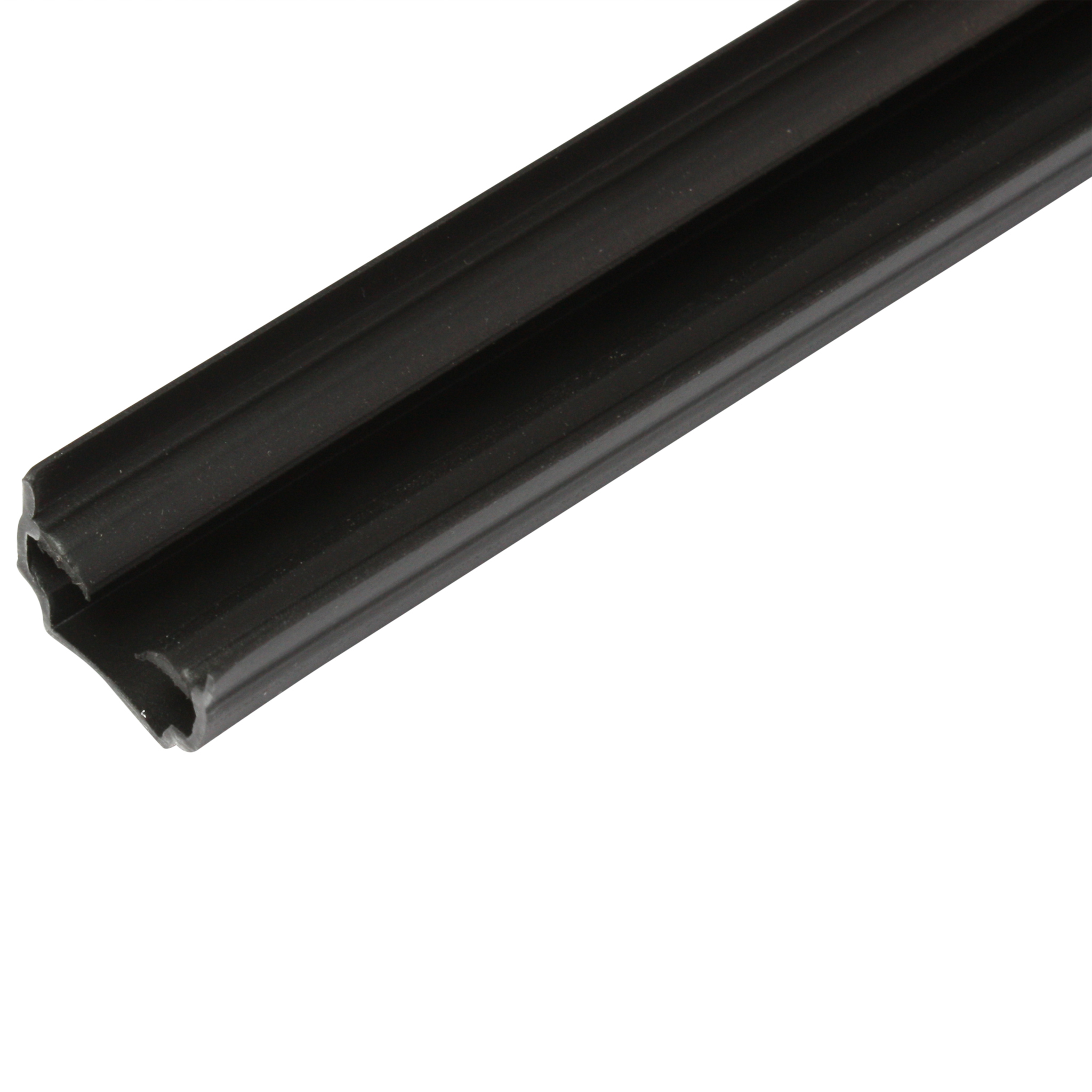 Cover and Reductionprofile, 10.2x8.5x1000, Plastic PP + TPE, black