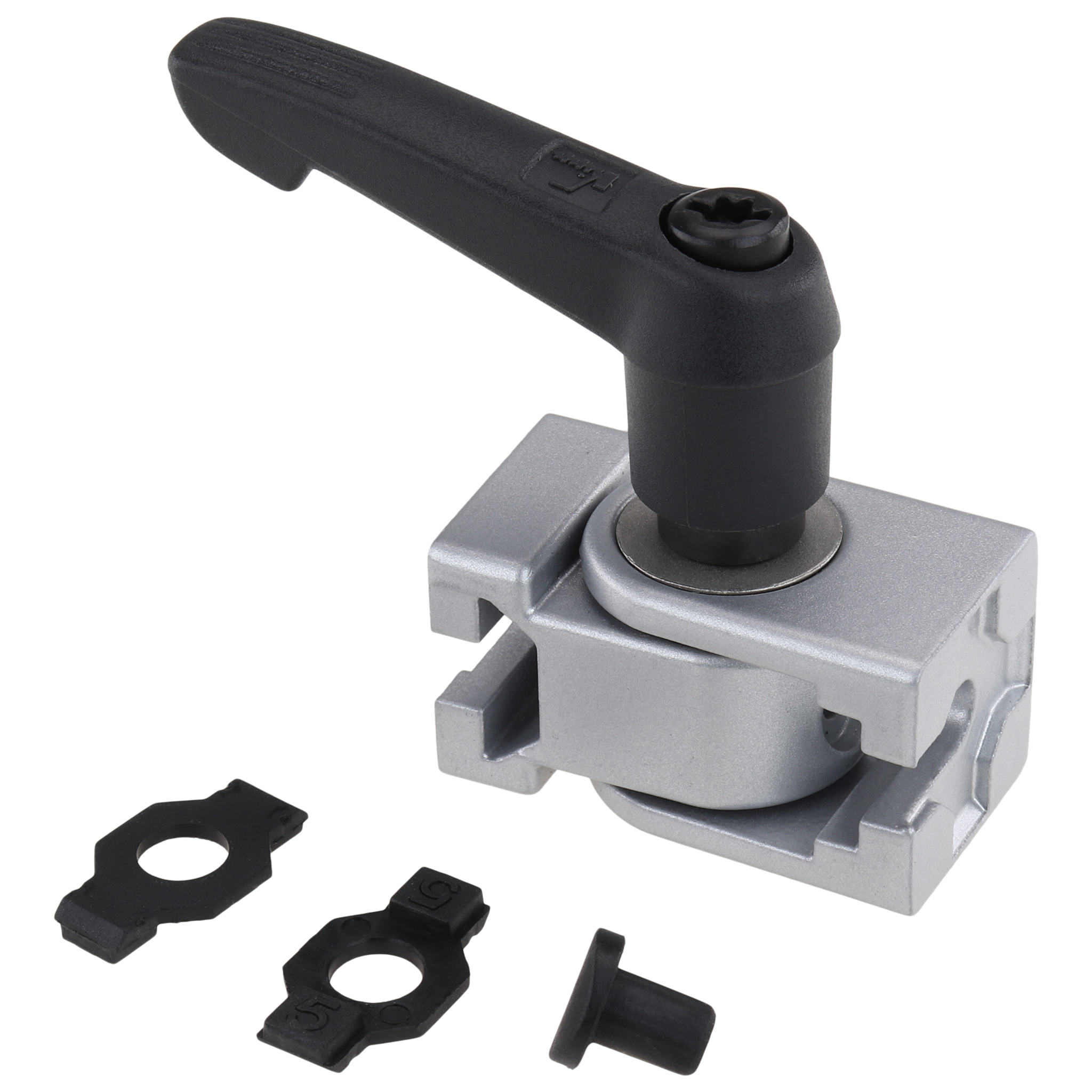 Pivot Joint, 20x20x30, Aluminum die-cast, powder-coated, aluminum colored