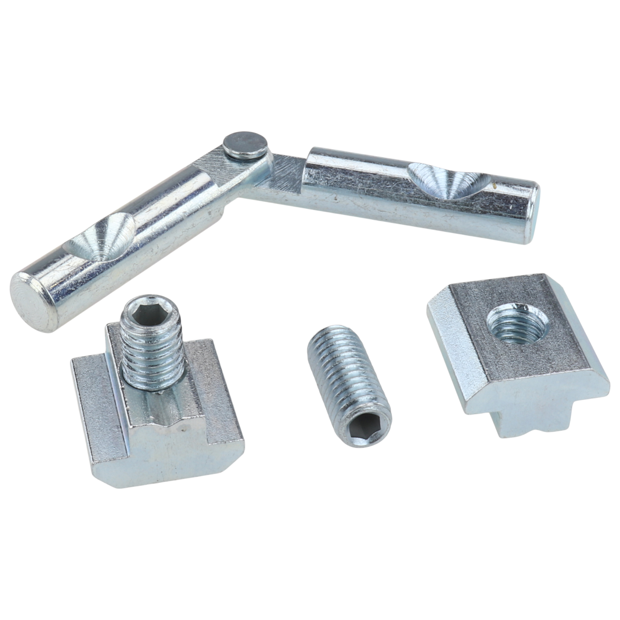 Connector, Mitre Connector, D10x90, Steel, zink plated