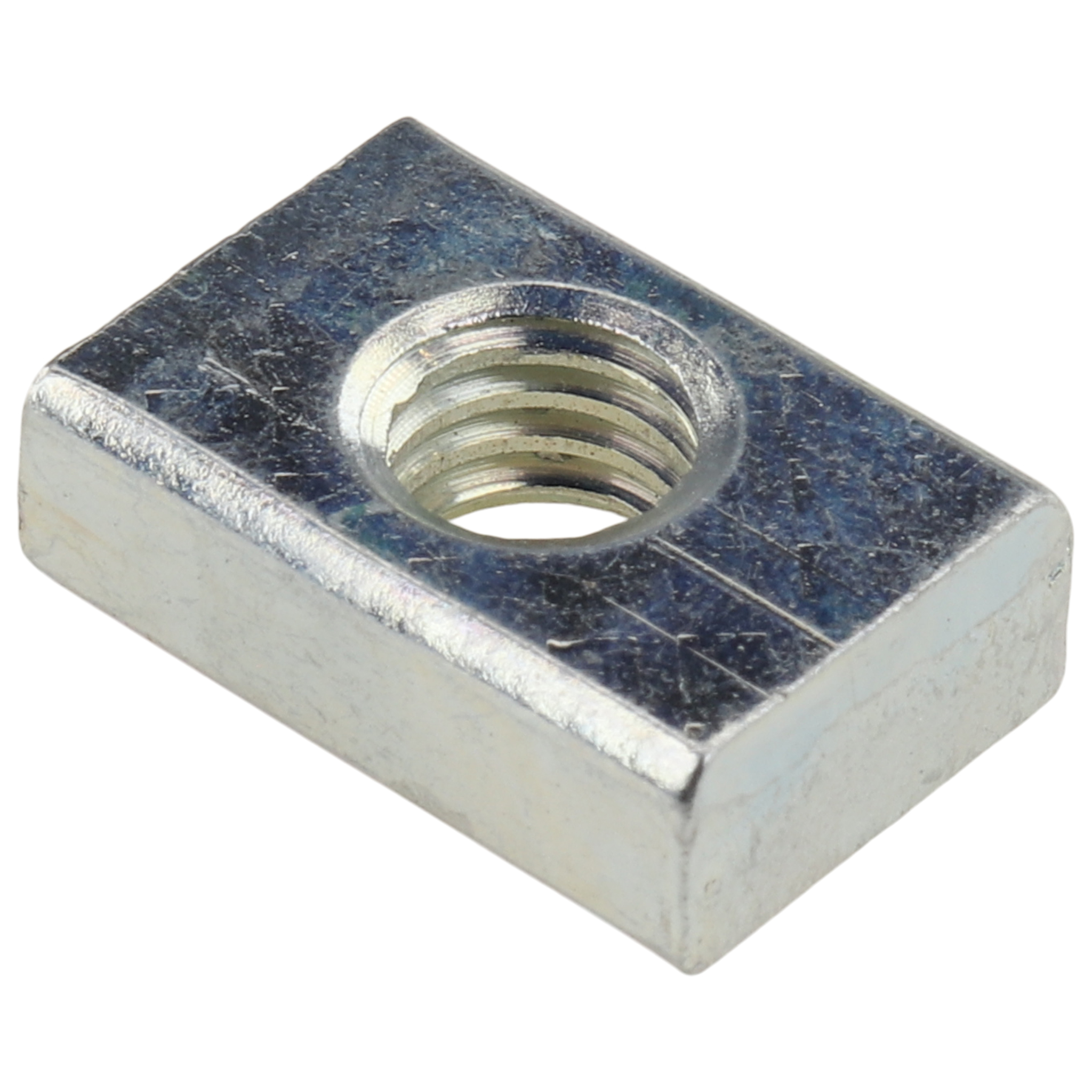 Gewindeplatte M6, 15x10x5, Stahl, verzinkt Gewindeplatte M6, 15x10x5, Stahl, verzinkt