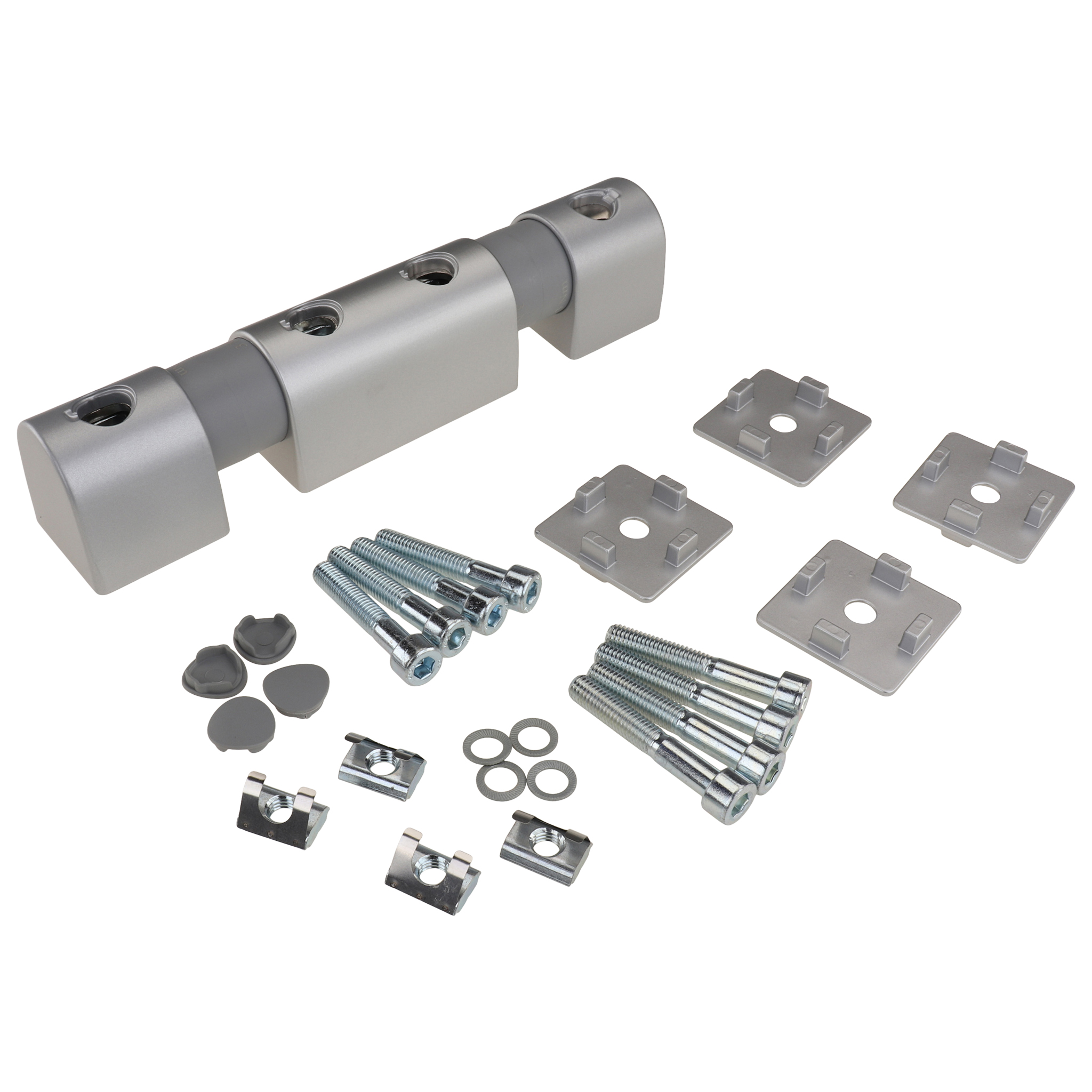 Friktionsgelenk, 45x45x230, Aluminiumdruckguß, lackiert, alufarbig Friktionsgelenk, 45x45x230, Aluminiumdruckguß, lackiert, alufarbig