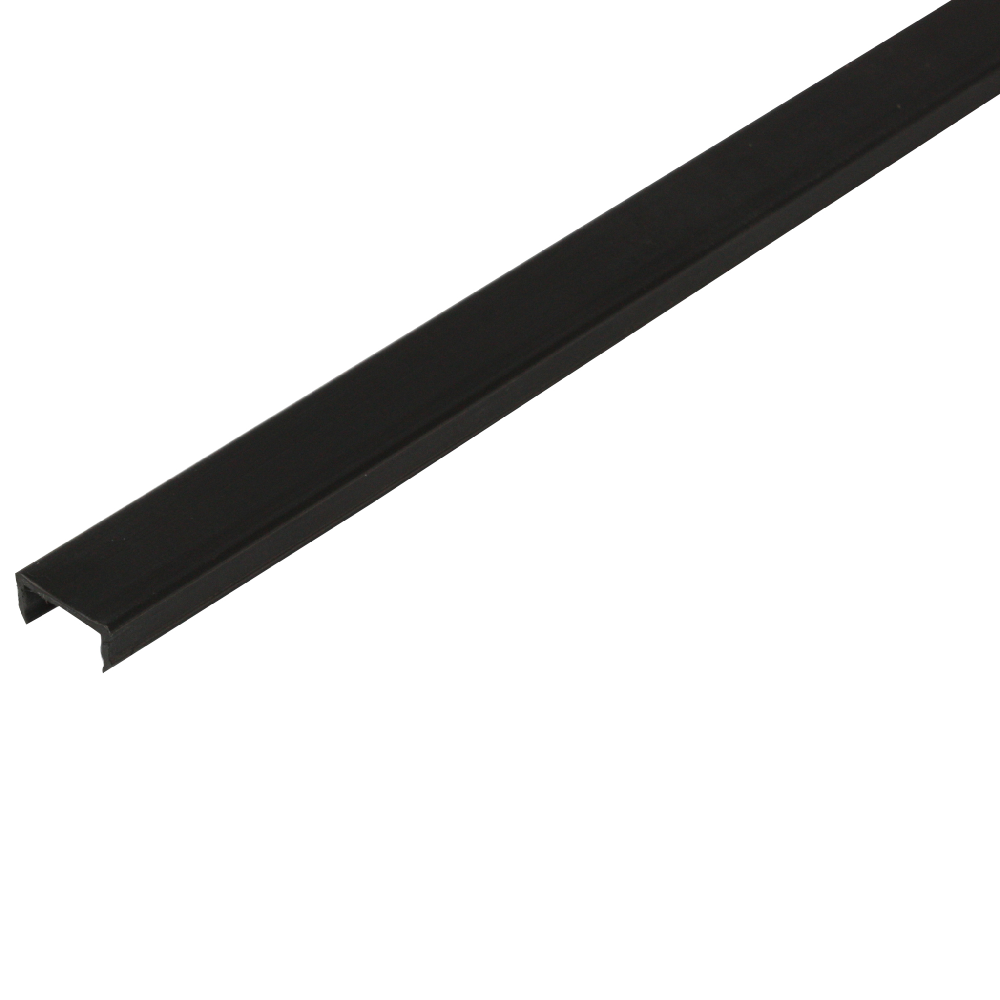 Cover Profile Strip, 8.8x3.9x1000, Plastic PP, black