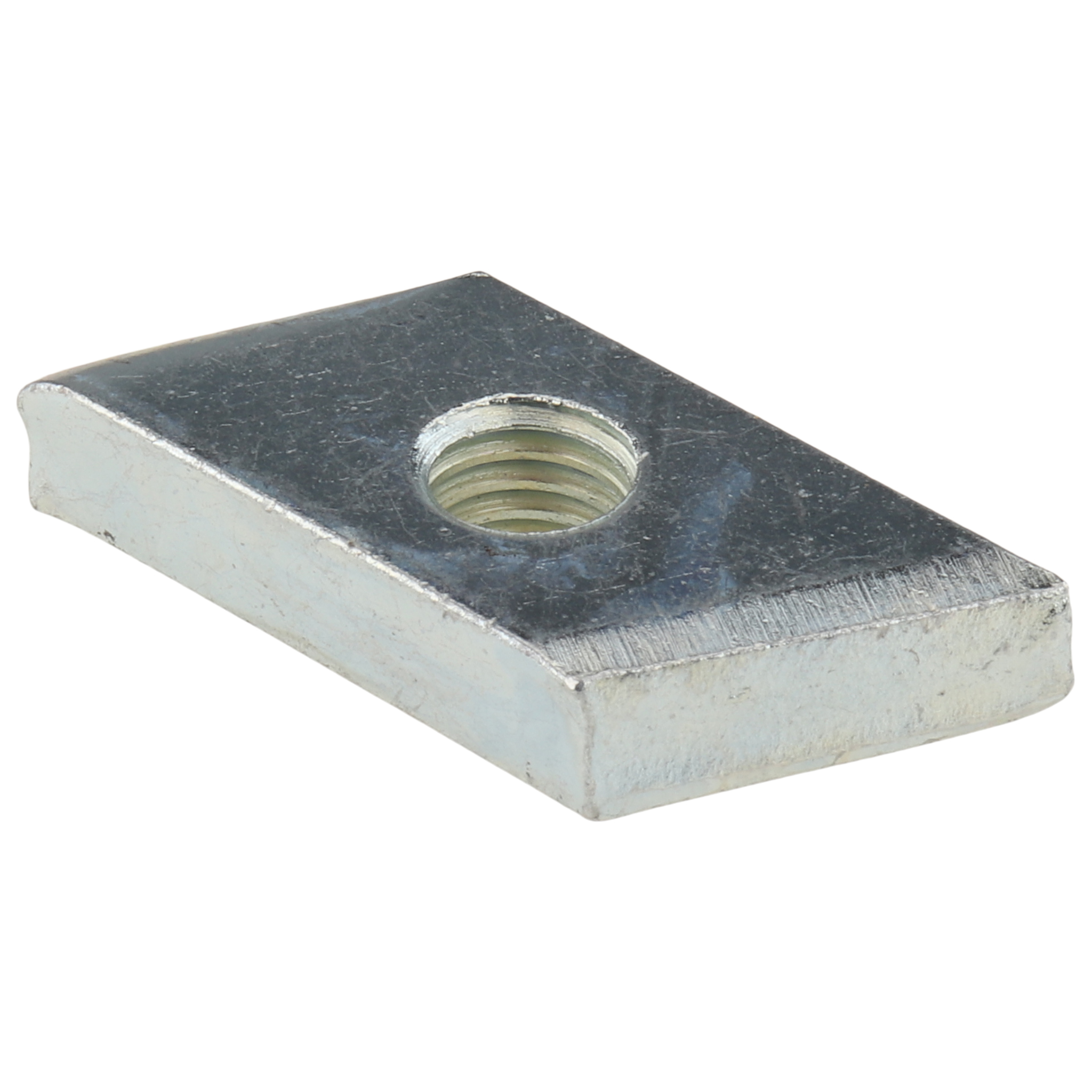 Rhombus-Gewindeplatte M8, 23x15x6, Stahl, verzinkt Rhombus-Gewindeplatte M8, 23x15x6, Stahl, verzinkt