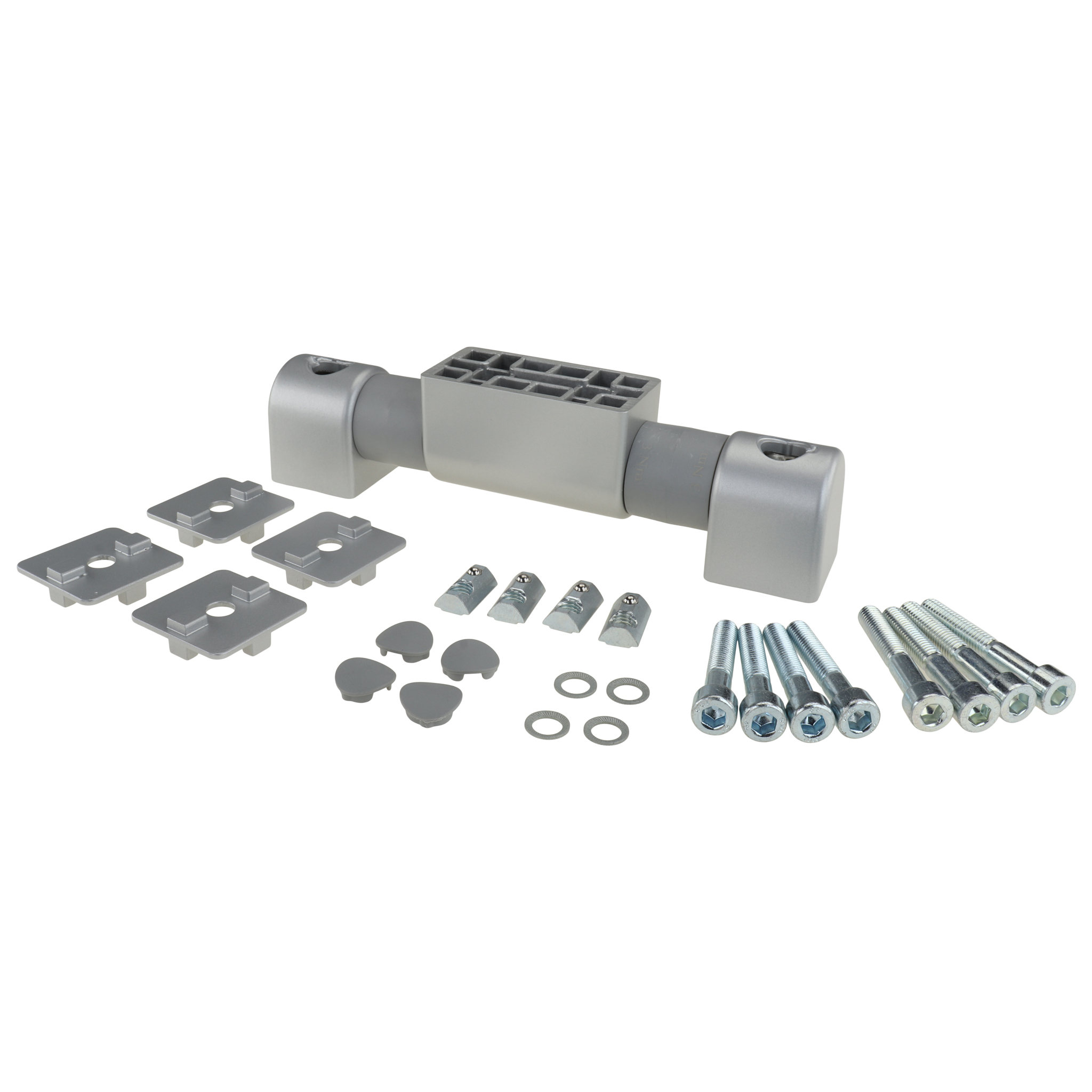 Friction Joint, 40x40x220, Aluminum die-cast, laquered, aluminum colored