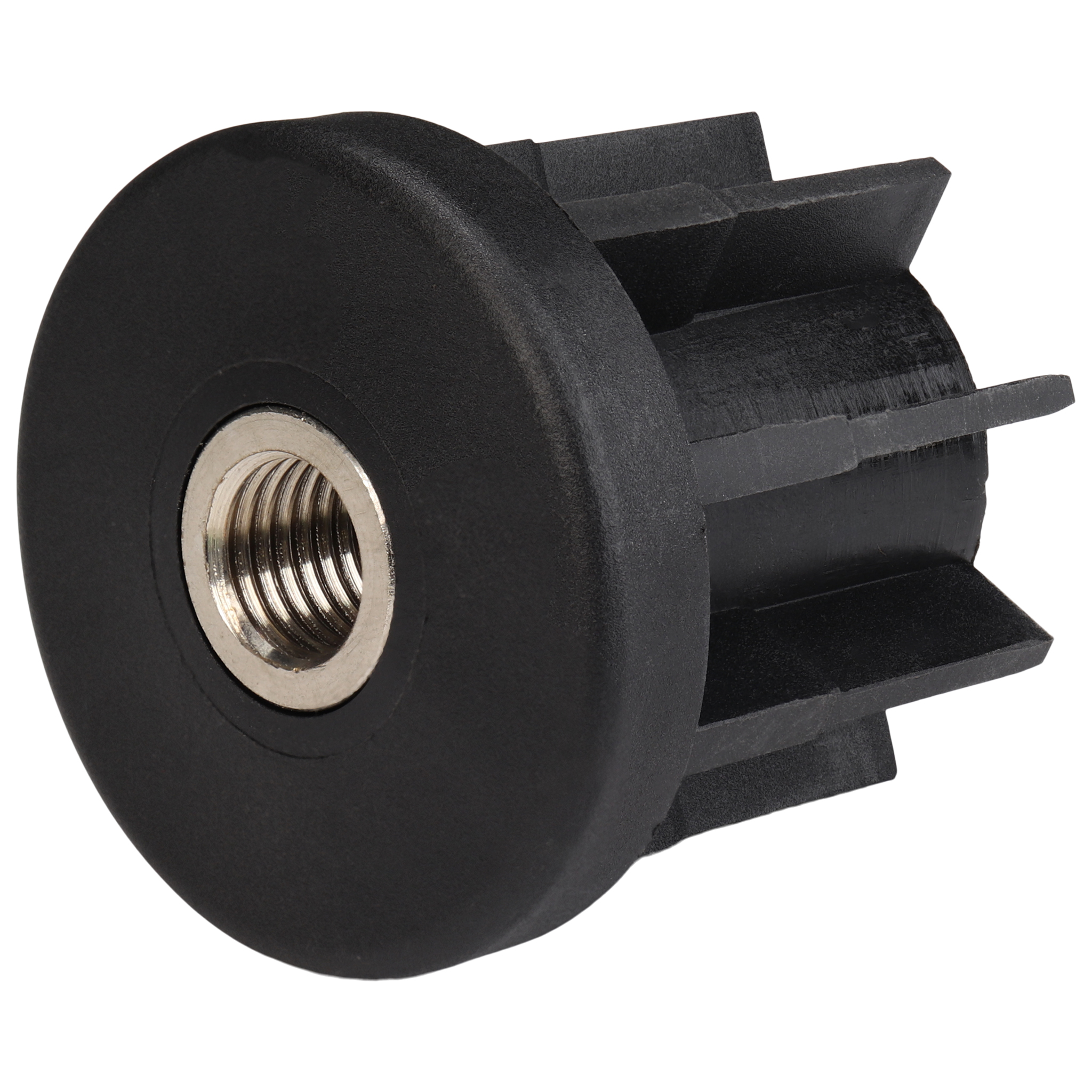 Plug, Threaded Bush M16, D60.3x4.0, Plastic PA reinforced, black