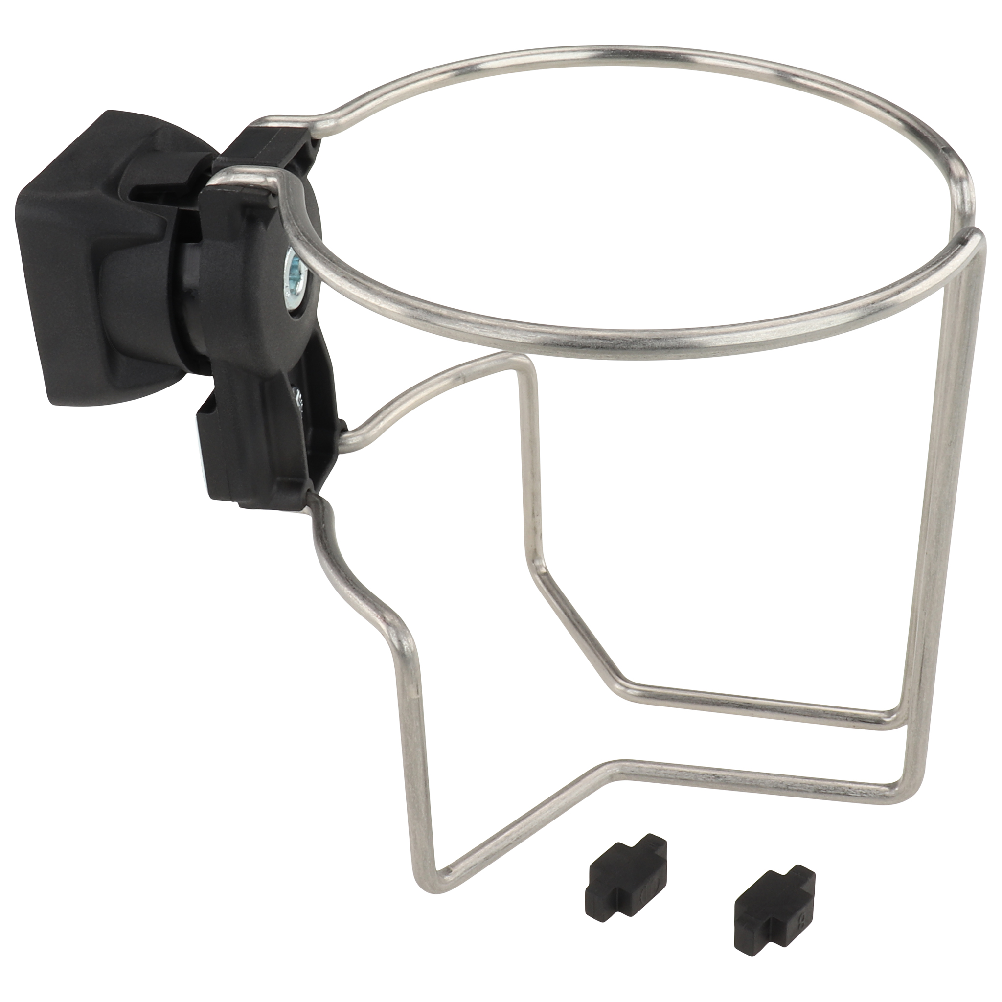 Bottle Holder FX, 150x101x40, Plastic / steel / stainless steel, blanc, black