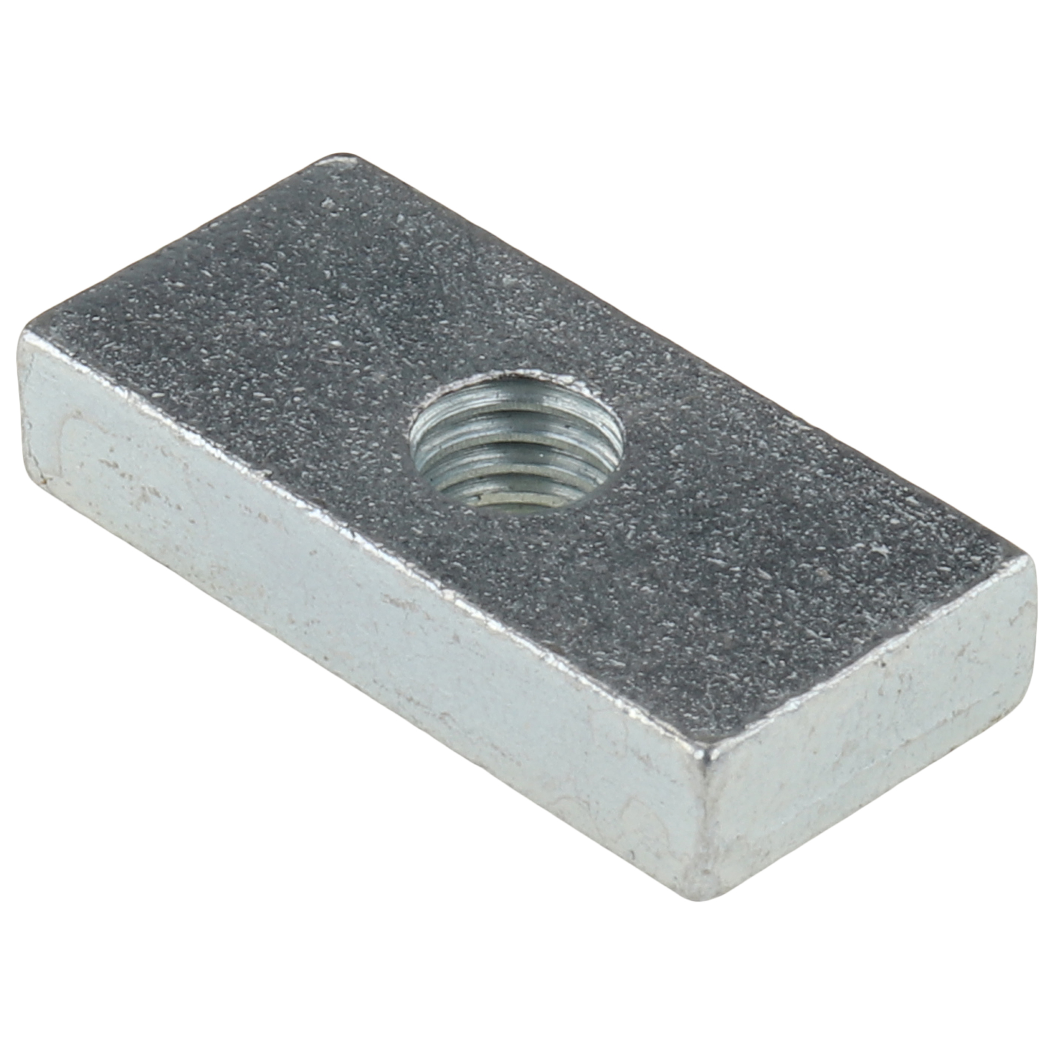 Gewindeplatte M6, 25x12x5, Stahl, verzinkt Gewindeplatte M6, 25x12x5, Stahl, verzinkt