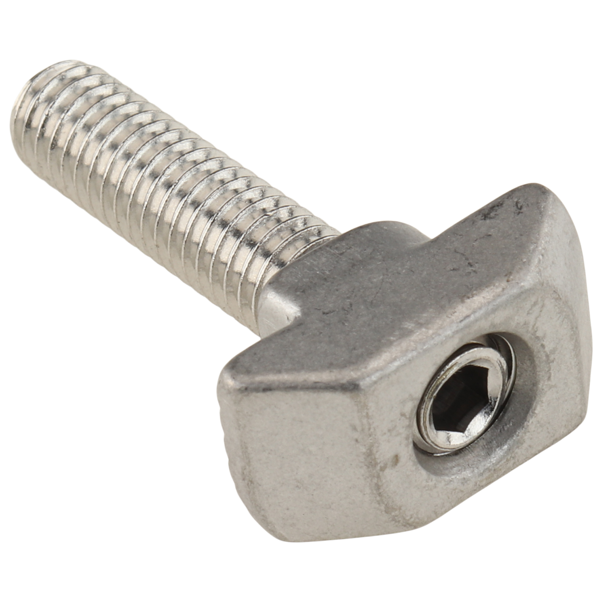 Hammerschraube M6x25, Nut 10, Typ B, mit Steg, Edelstahl, blank Hammerschraube M6x25, Nut 10, Typ B, mit Steg, Edelstahl, blank