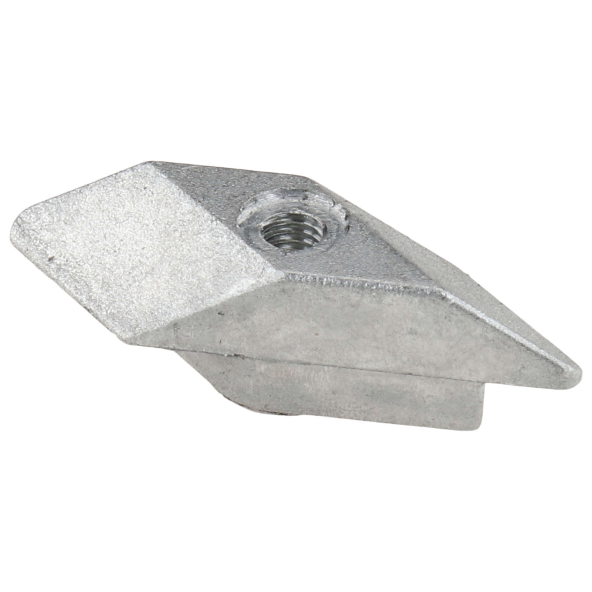 Rhombusmutter M3, Nut 8, Typ I, mit Steg, Zink-Druckguß, blank
